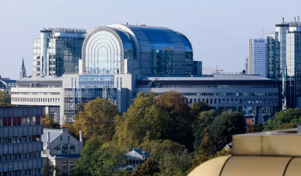 The European Parliament building in Brussels, Belgium, is where the General Data Protection Regulati