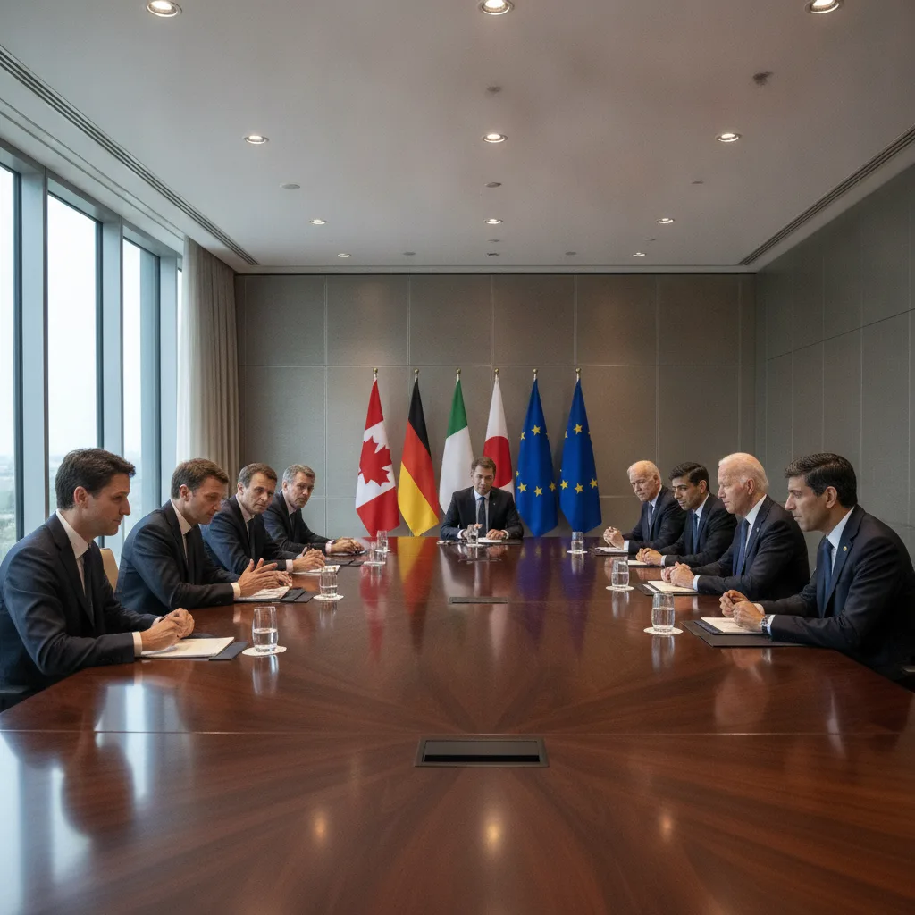 A G7 summit brings together leaders from the world's seven largest advanced economies to discuss glo