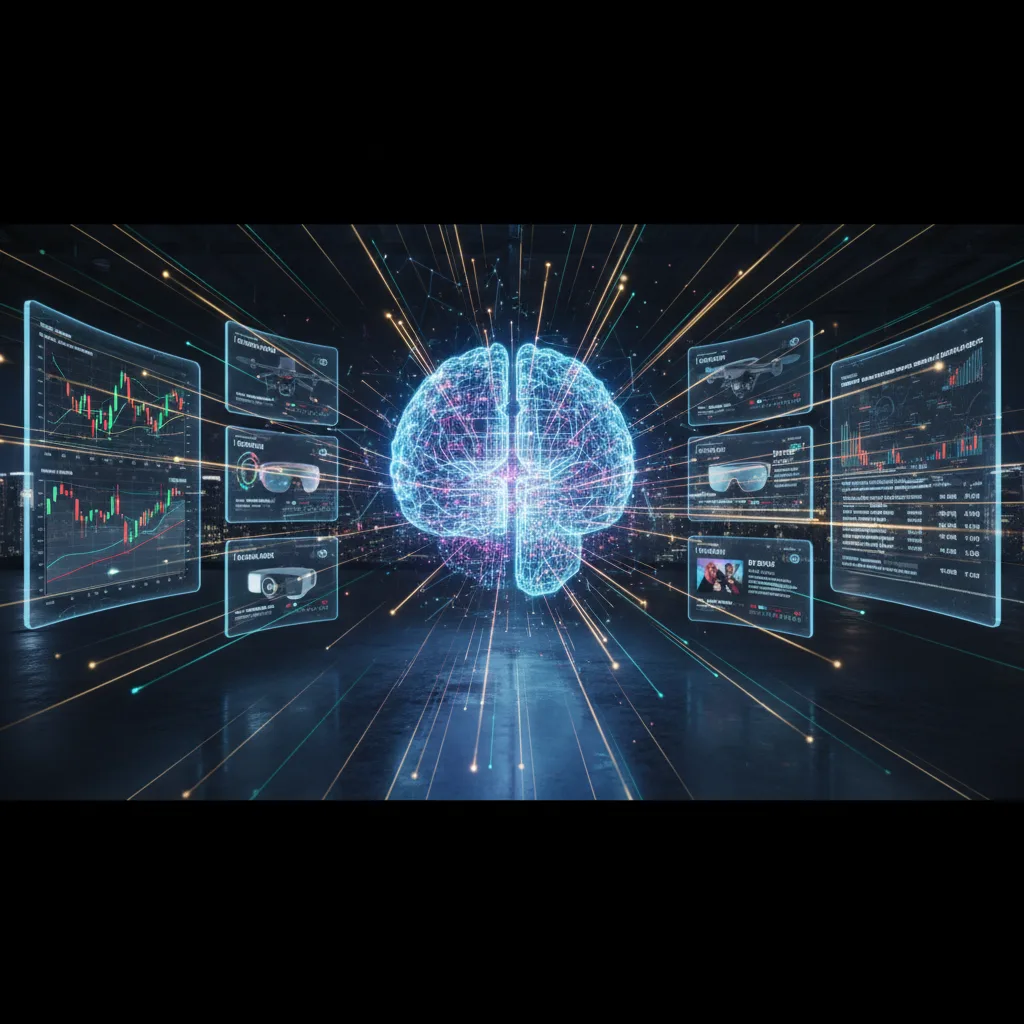 AI algorithms detecting price anomalies across financial markets