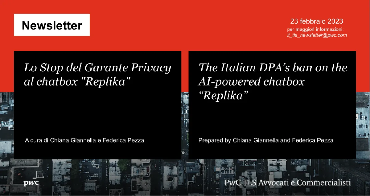 In 2023, Italy's Garante per la protezione dei dati personali (Data Protection Authority) temporaril