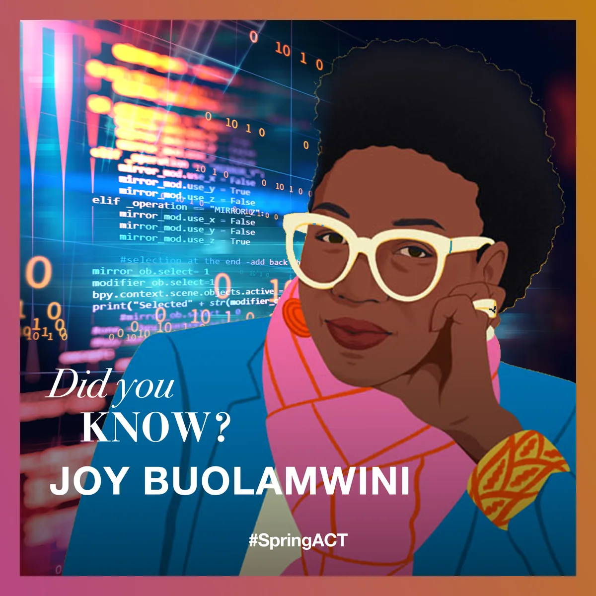 Joy Buolamwini, an MIT Media Lab researcher and founder of the Algorithmic Justice League, famously 