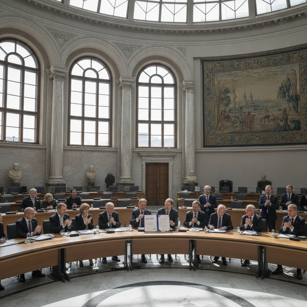 The EU Artificial Intelligence Act, provisionally agreed upon in December 2023, is a landmark law th
