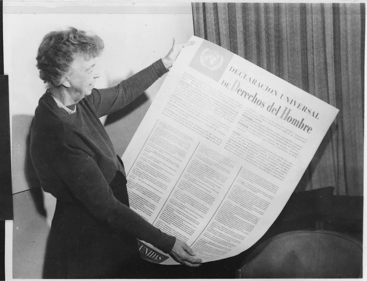 The Universal Declaration of Human Rights, adopted by the United Nations General Assembly in 1948, i