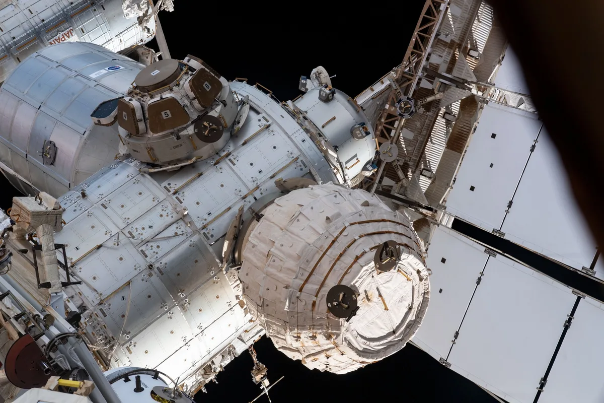 The Bigelow Expandable Activity Module (BEAM), developed by Bigelow Aerospace, was deployed on the I