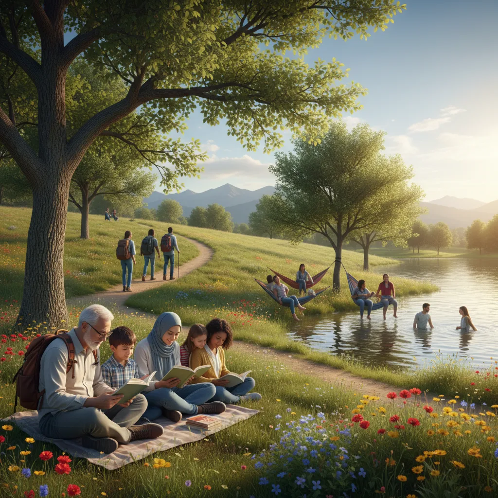 People enjoying freedom, living life on their own terms.