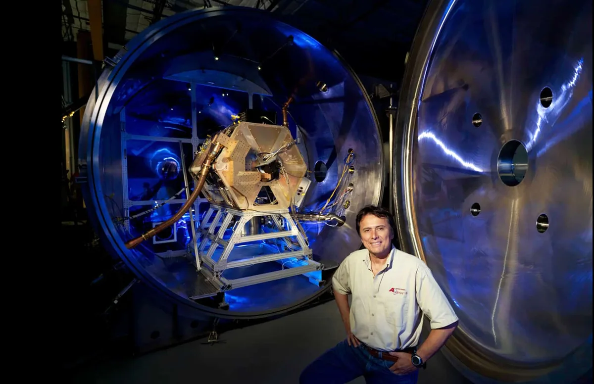 The VASIMR (Variable Specific Impulse Magnetoplasma Rocket) engine, championed by former astronaut F