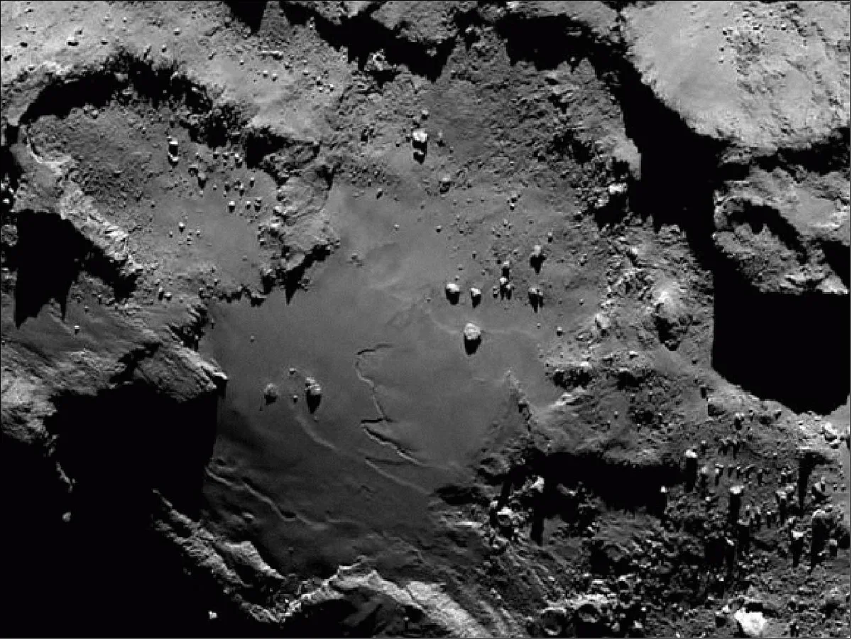 The European Space Agency's Rosetta mission extensively studied Comet 67P/Churyumov-Gerasimenko, fin