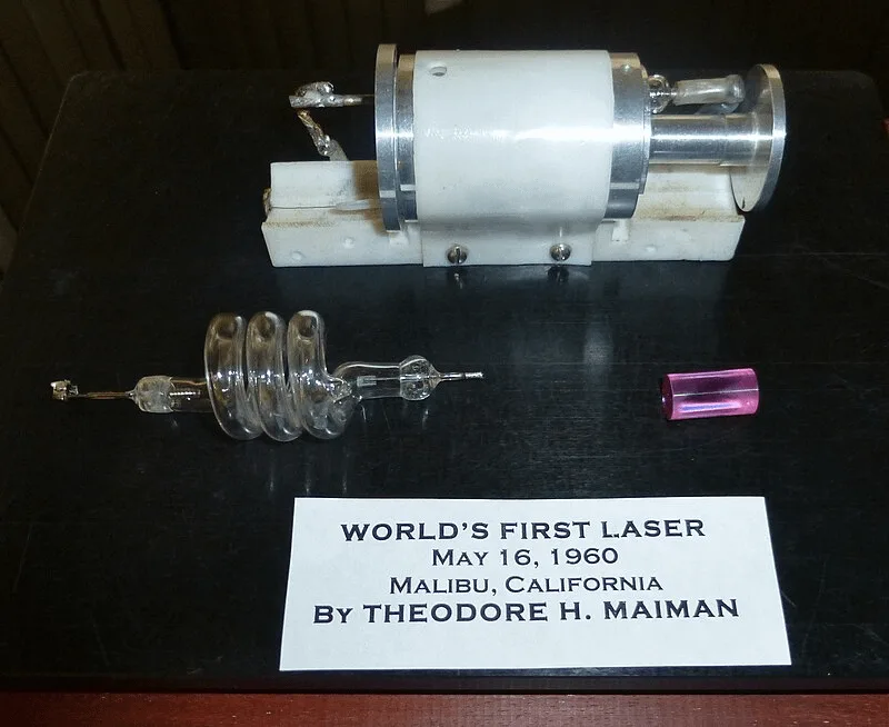 Theodore Maiman's ruby laser, invented in 1960 at Hughes Research Labs, was initially dubbed 'a solu