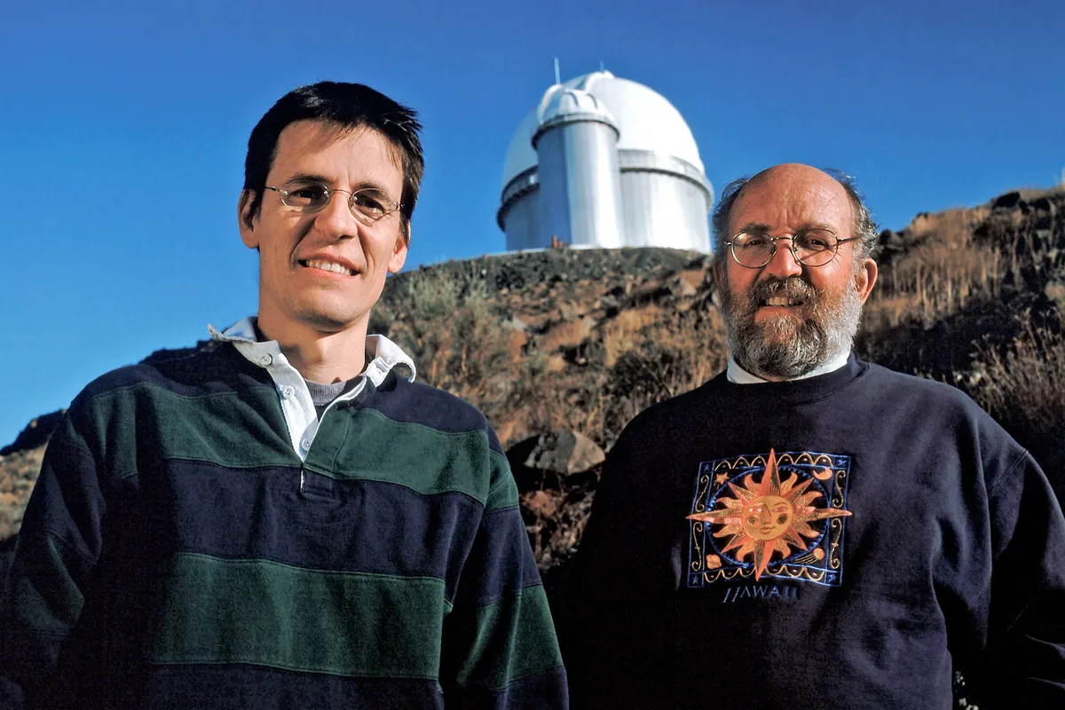 Swiss astronomers Michel Mayor and Didier Queloz confirmed the first exoplanet orbiting a sun-like s