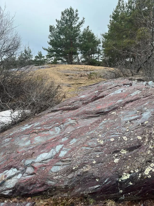 Banded Iron Formations are ancient sedimentary rocks with distinctive alternating layers of iron-ric