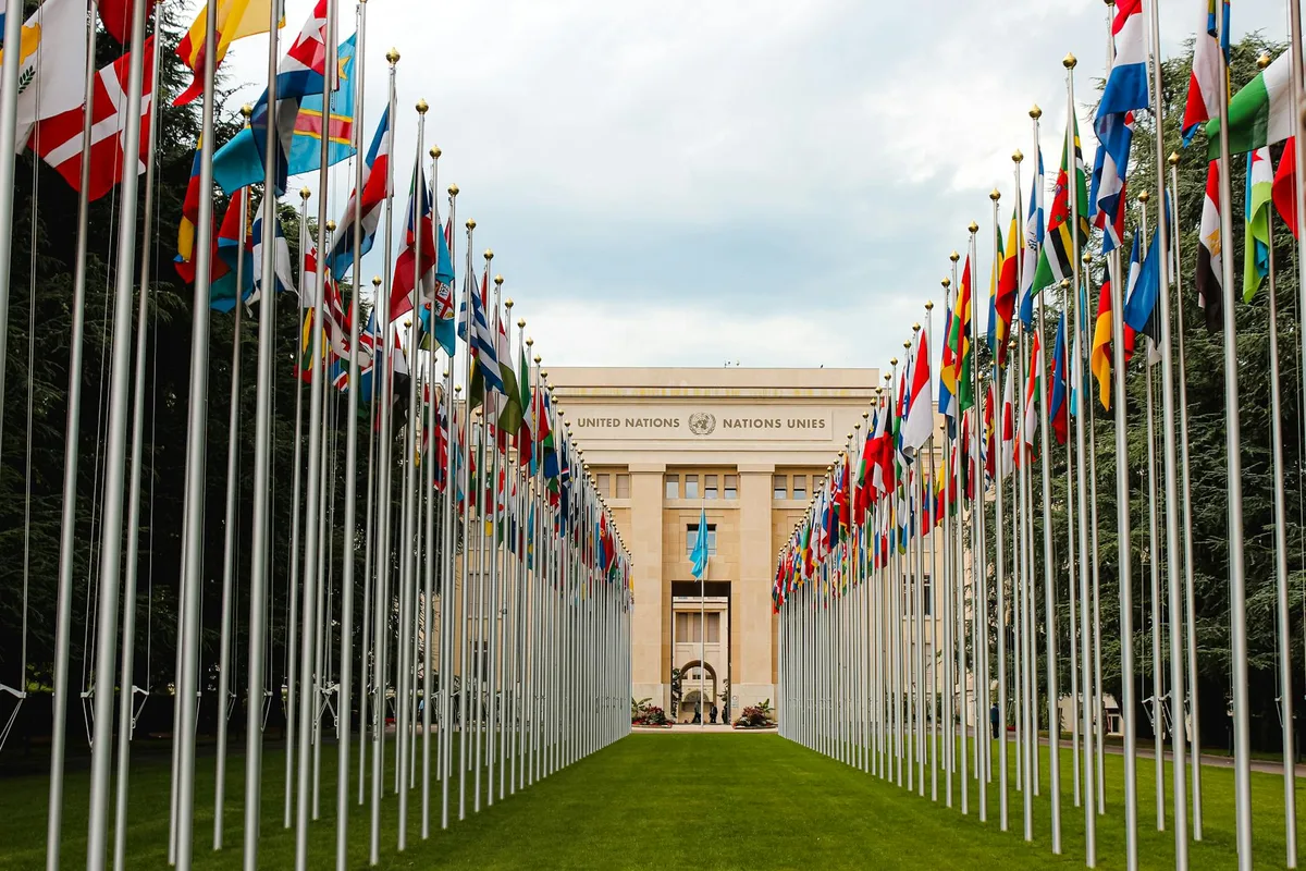 The Palais des Nations in Geneva, Switzerland, built between 1929 and 1938, served as the headquarte