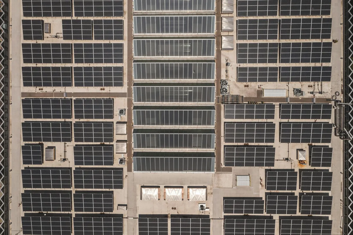 Solar photovoltaic (PV) panels convert sunlight directly into electricity using the photovoltaic eff