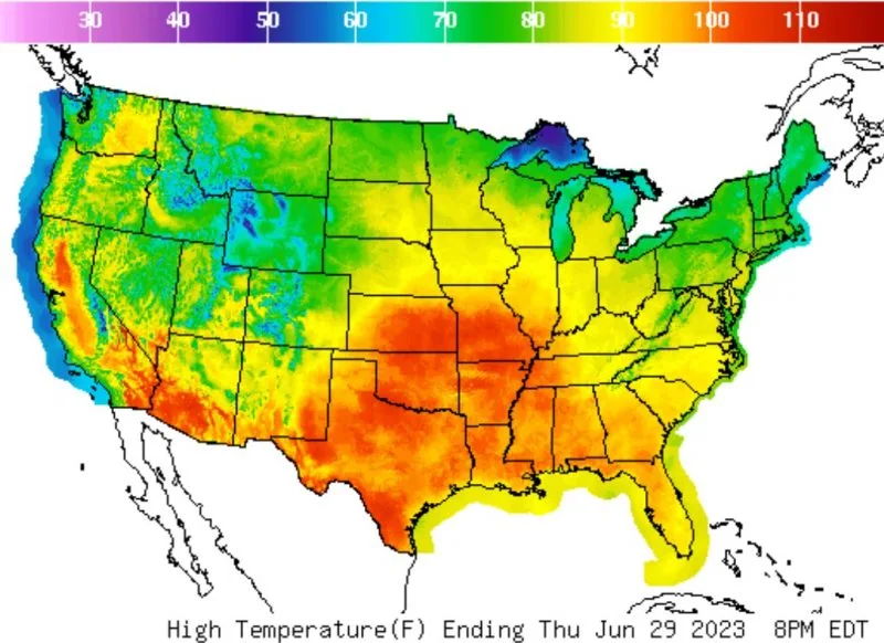 A heat dome is a persistent high-pressure system that traps hot air over a region, intensifying heat