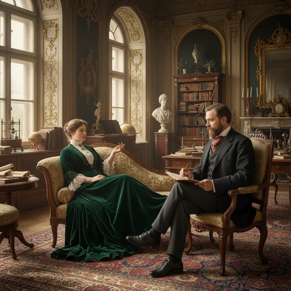 Anna O. and Josef Breuer in therapy.