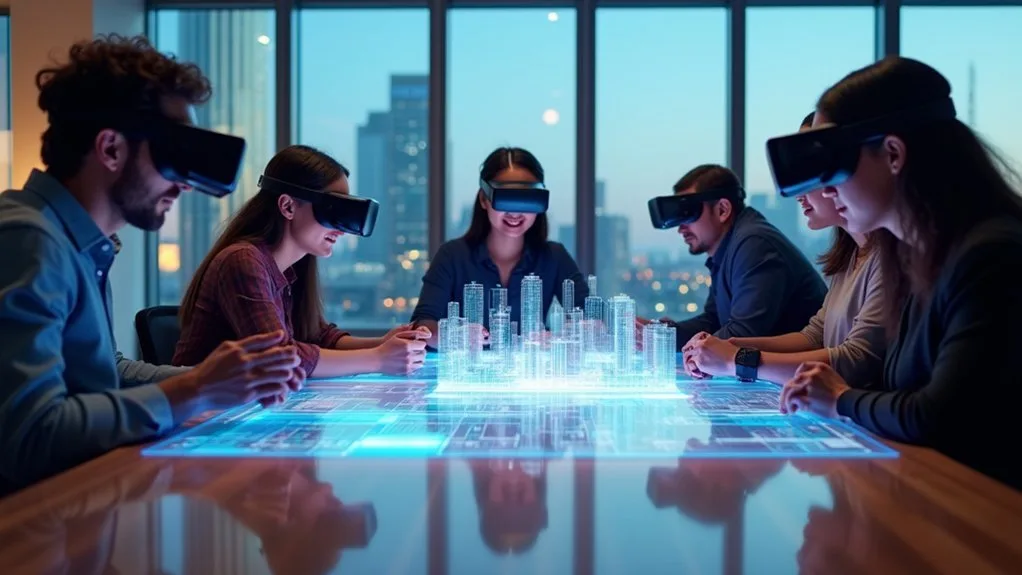 Platforms like Meta Horizon Workrooms, Microsoft Mesh, and Spatial are pioneering the future of work