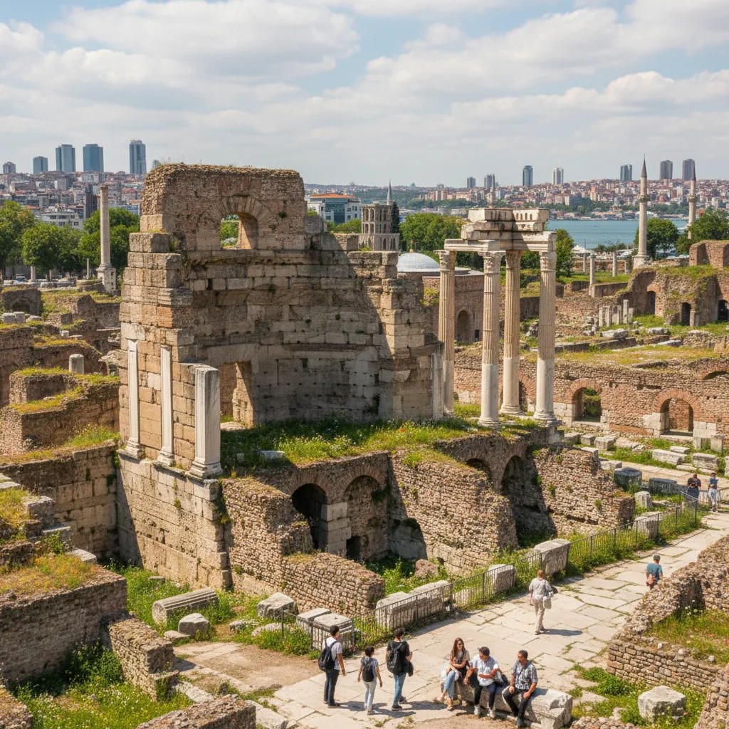 Modern Istanbul ruins, echoes of ancient Byzantine destruction.