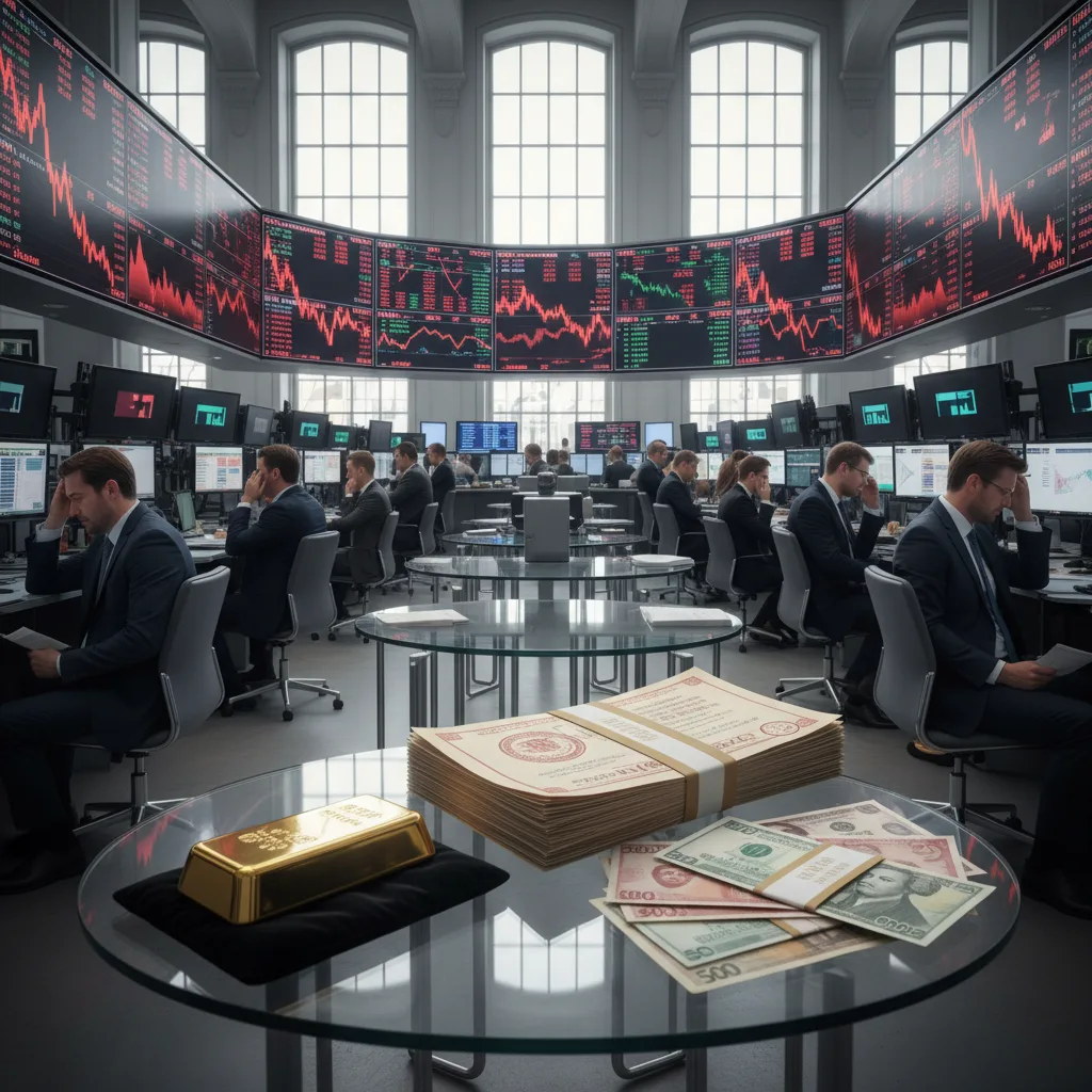 Market volatility and flight to safe haven assets.
