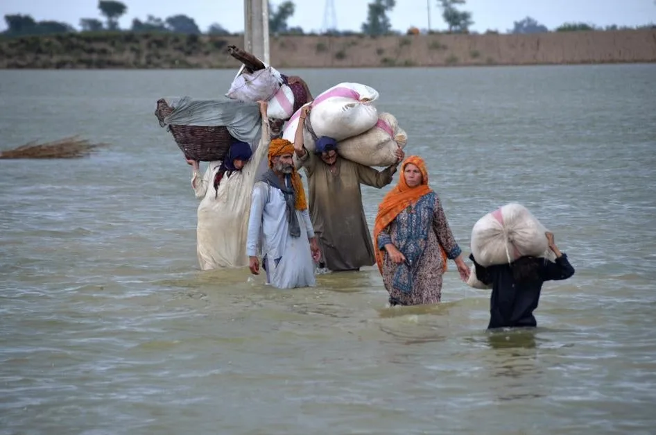 The 2022 Pakistan floods, exacerbated by climate change, submerged a third of the country, killed ov
