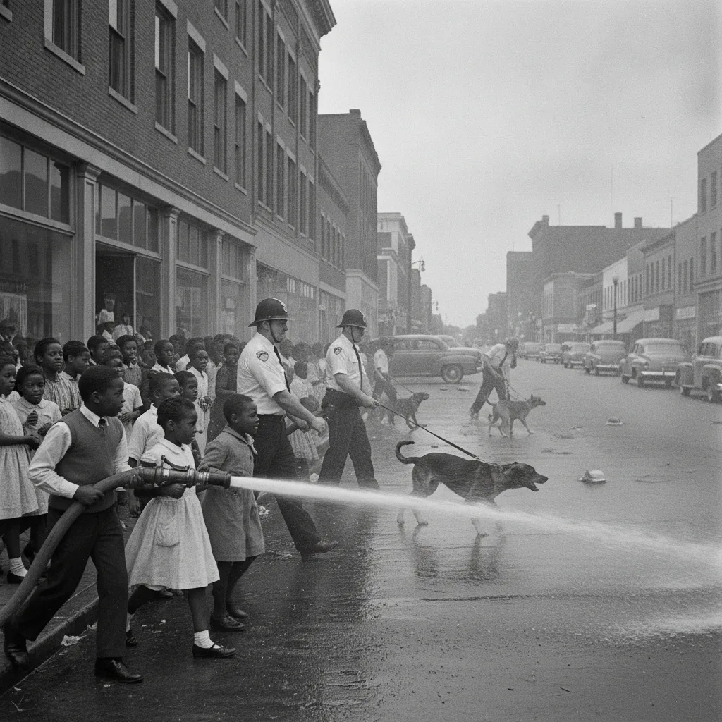 En mai 1963, des milliers d'écoliers noirs de Birmingham, en Alabama, ont courageusement marché pour les droits civiques