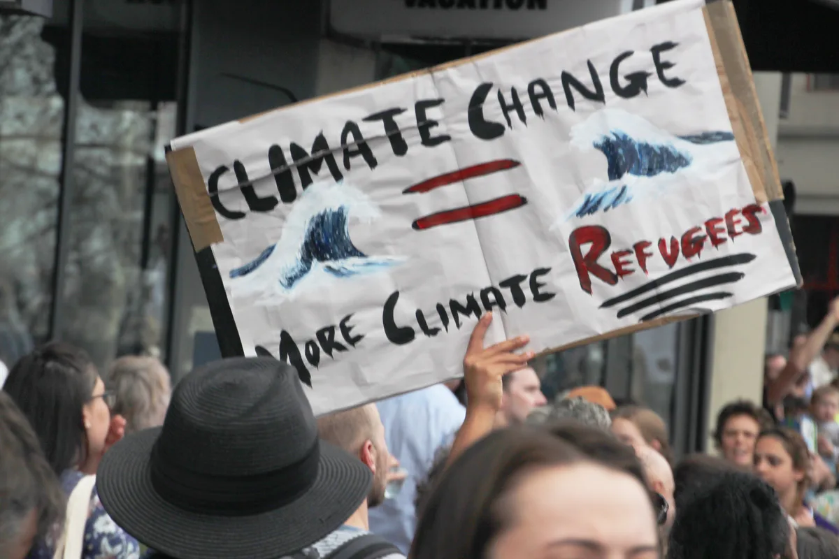 Climate migrants, often displaced by extreme weather events or resource scarcity exacerbated by clim