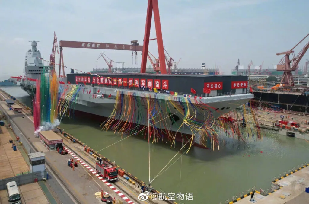 The Fujian, China's third and most advanced aircraft carrier, was launched in 2022, marking a signif