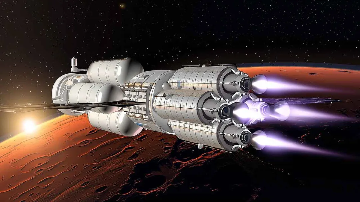 The Direct Fusion Drive, developed by Princeton Satellite Systems, is a promising fusion propulsion 