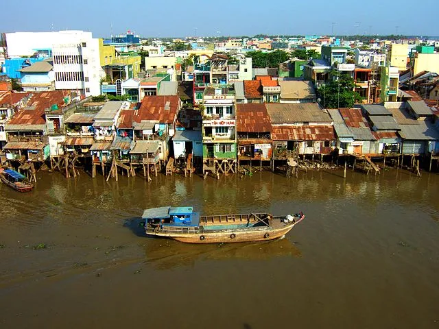In Vietnam's Mekong Delta, communities build elevated homes as a crucial adaptation strategy against