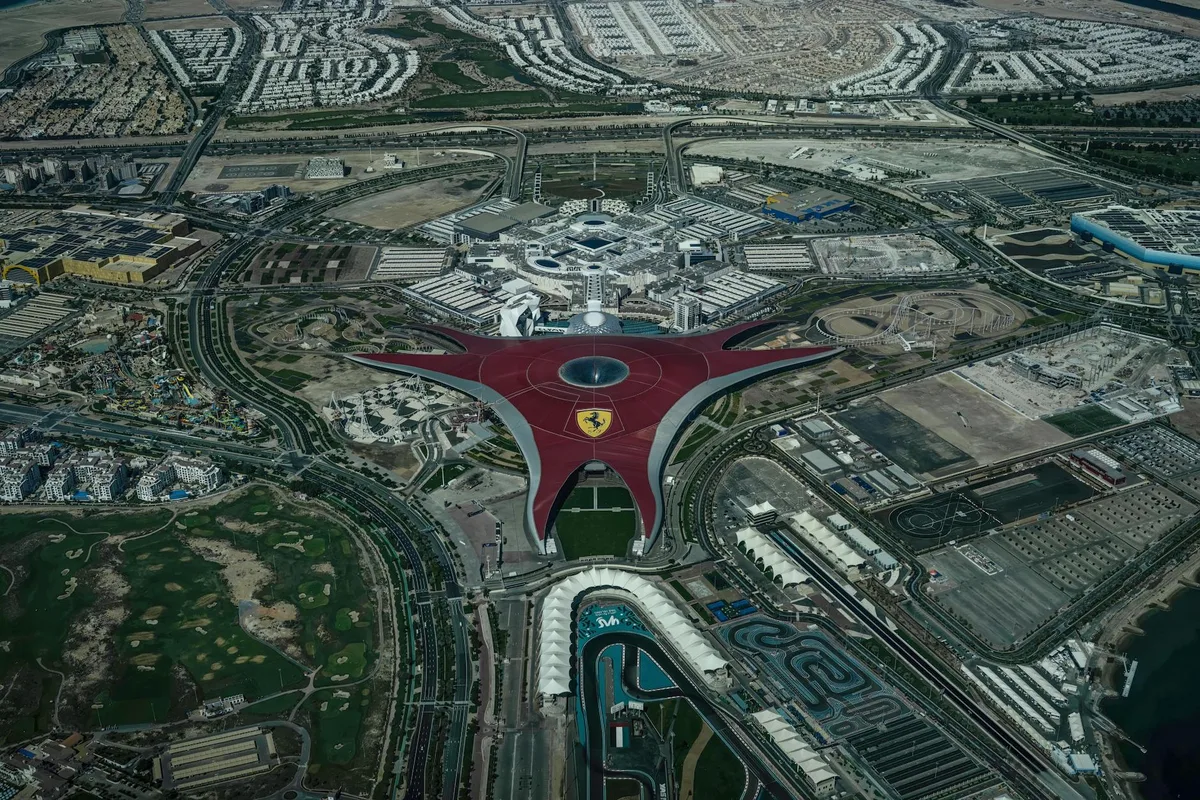 The Yas Marina Circuit in Abu Dhabi, United Arab Emirates, is renowned for its unique twilight race 