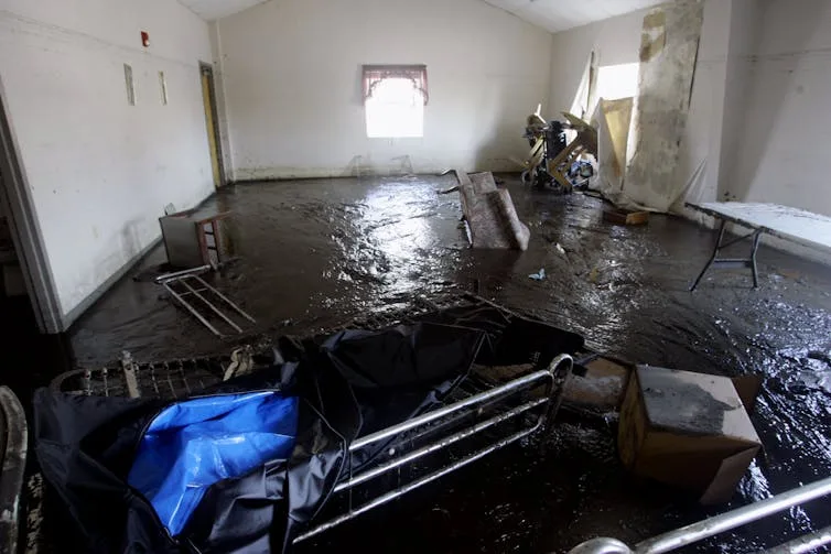 Climate change-induced floods frequently devastate healthcare infrastructure, making it difficult fo