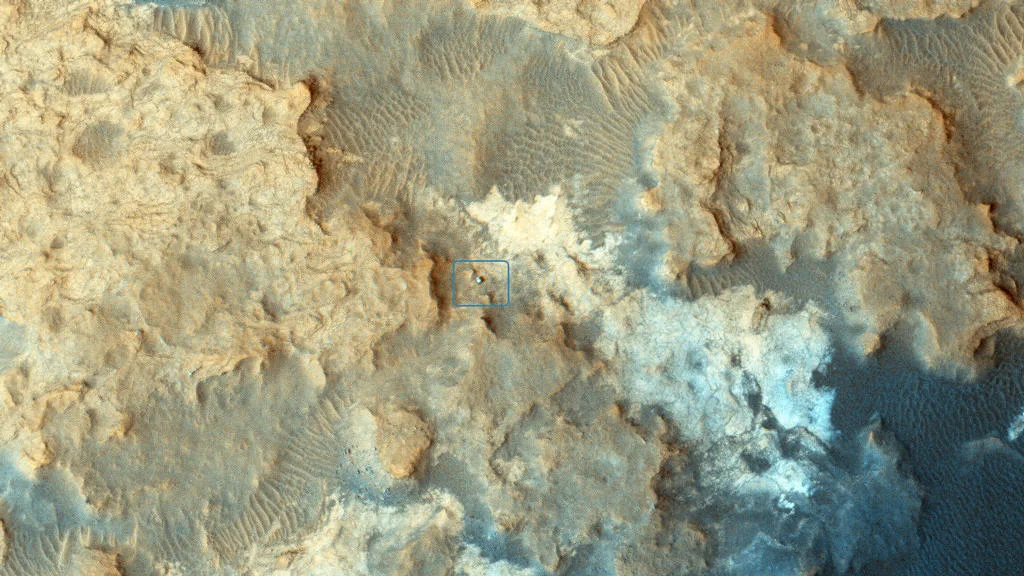 NASA defines an Exploration Zone (EZ) as a 100-kilometer diameter circle on Mars, carefully selected