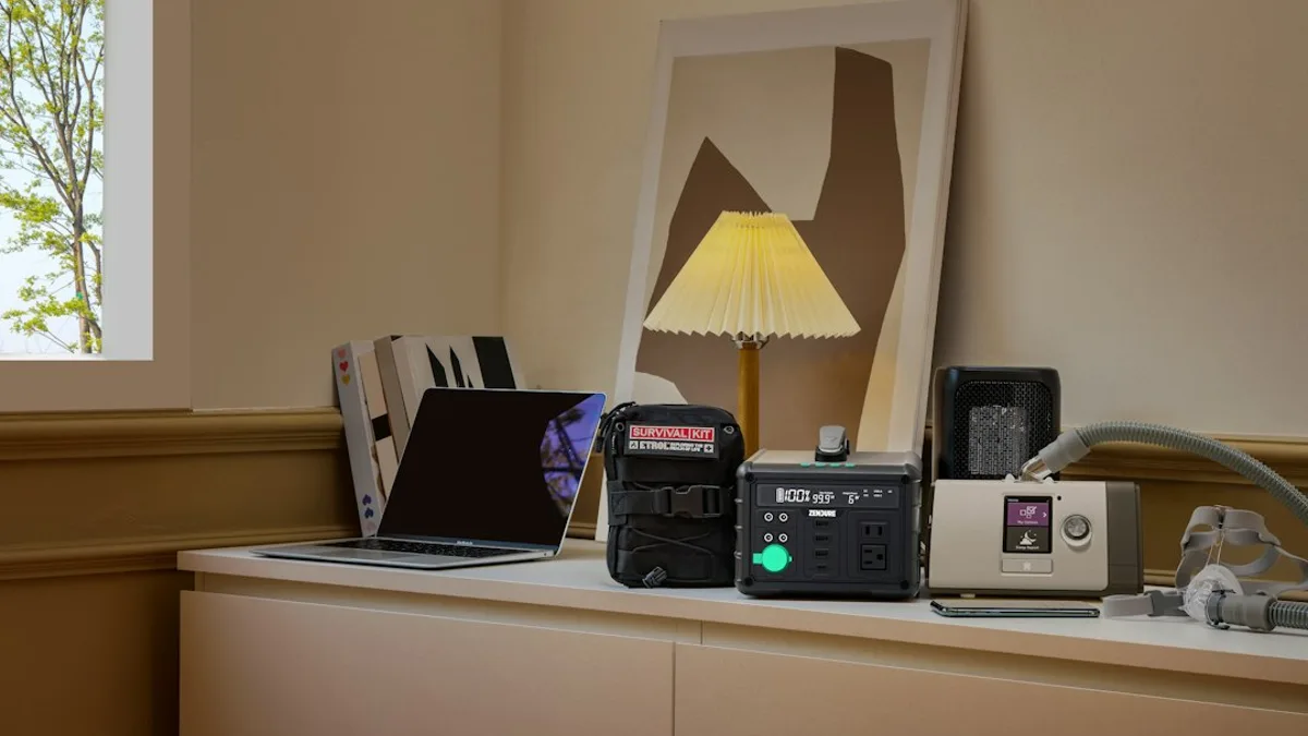 An Uninterruptible Power Supply (UPS) provides crucial backup power to essential smart home devices 