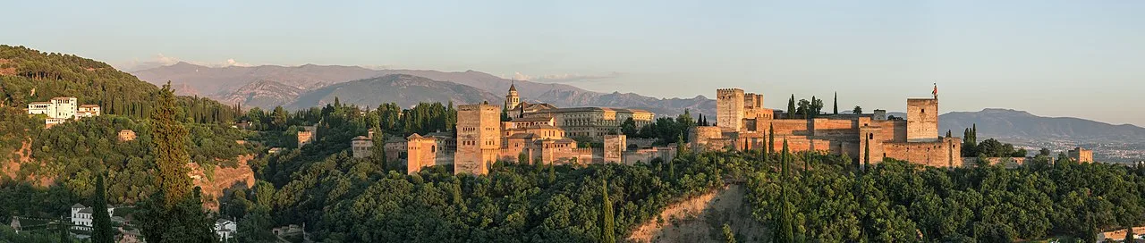 The Alhambra in Granada, a magnificent palace and fortress complex, representing the last bastion of Muslim rule in the Iberian Peninsula.