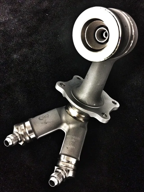 A 3D printed fuel nozzle for a GE LEAP jet engine, a marvel of additive manufacturing. This single, 