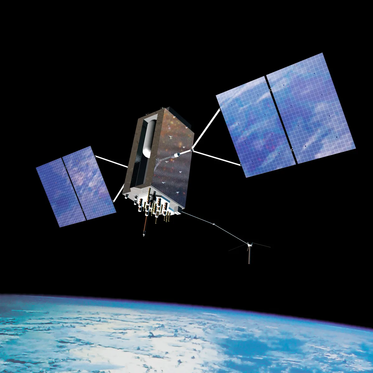 The Global Positioning System (GPS) relies on a constellation of 31 operational satellites orbiting 