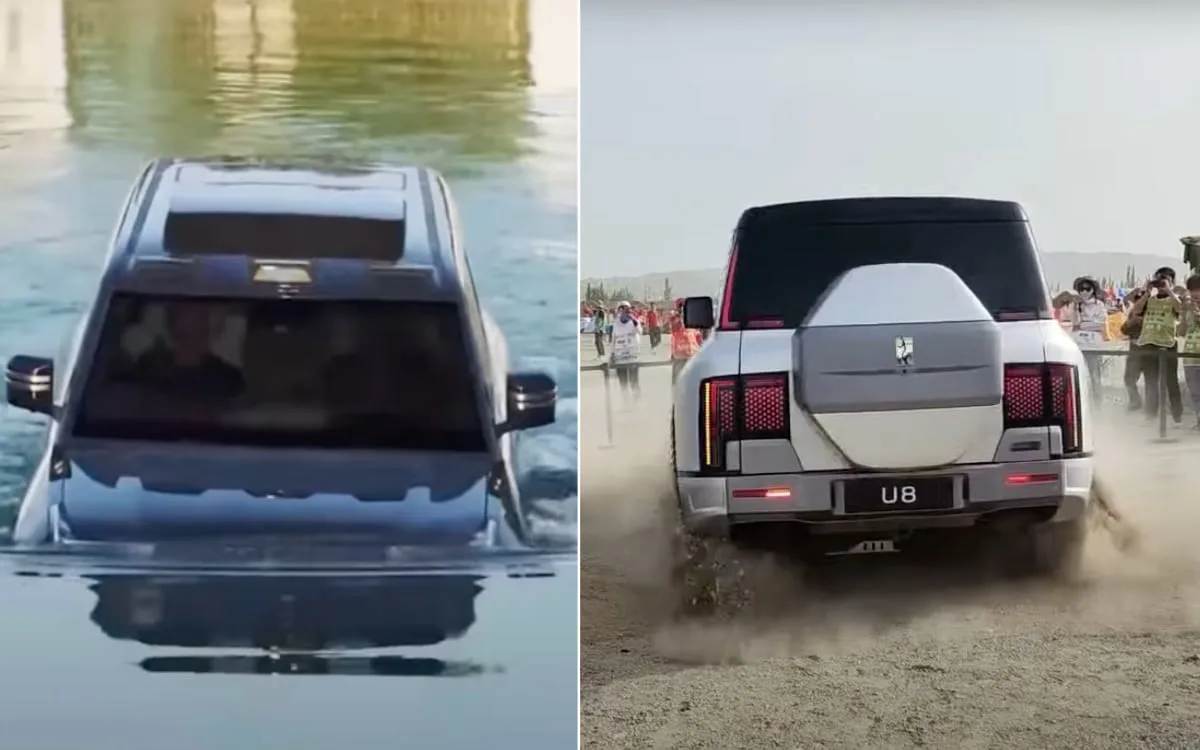 The Yangwang U8 SUV, BYD's ultra-luxury brand, showcases advanced engineering with its ability to pe