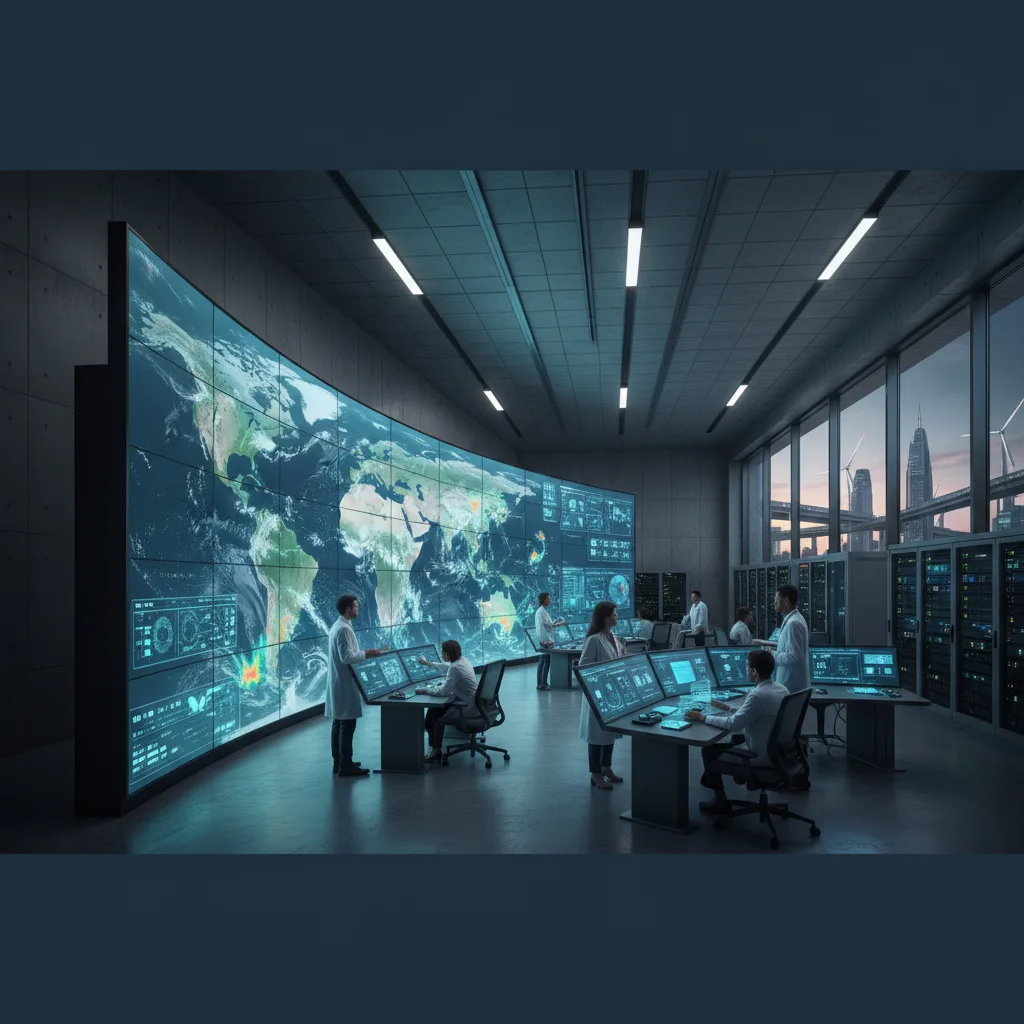 Scientists using NVIDIA Earth-2 to simulate global climate change.