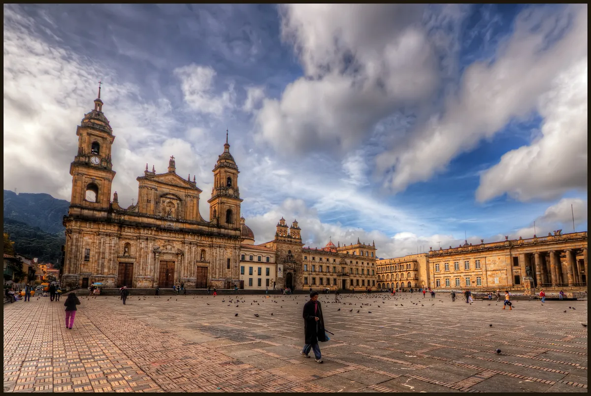 The Capitolio Nacional, home to the Colombian Congress, is a neoclassical masterpiece in Bogotá's Bo