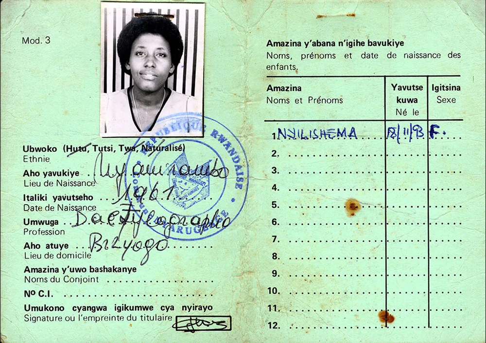 Belgian colonial administrators introduced identity cards in Rwanda, formally classifying individual
