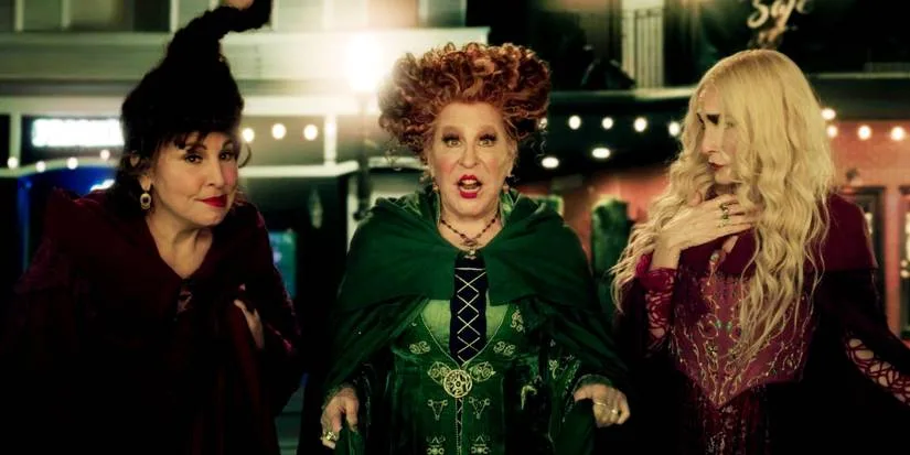 The iconic Sanderson Sisters, played by Bette Midler, Sarah Jessica Parker, and Kathy Najimy, made t