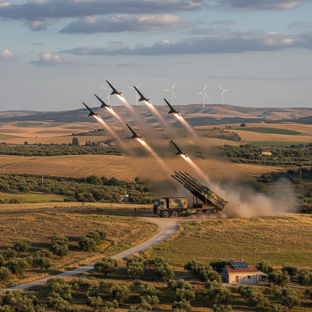 Shahed 136 drones launching from a mobile truck platform.