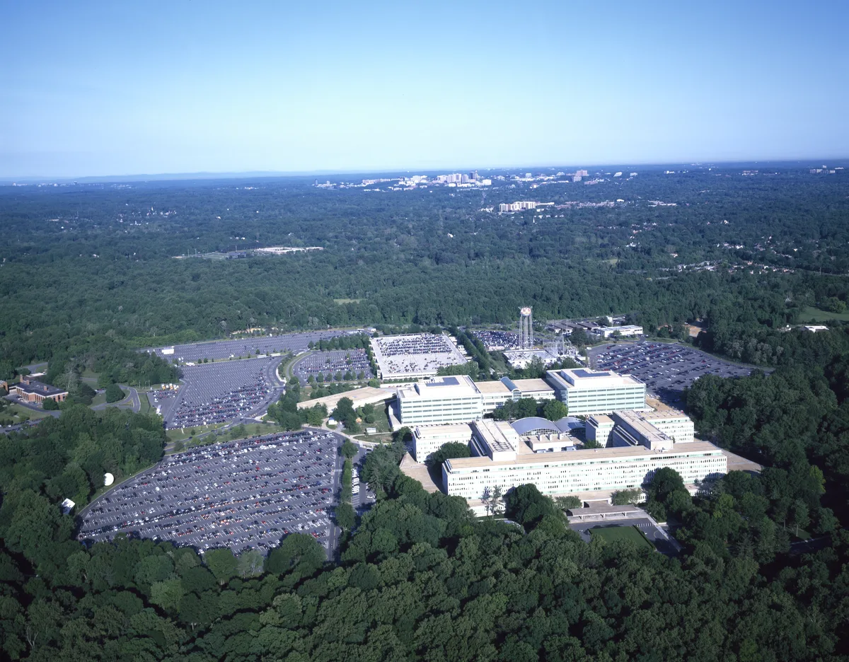 The Central Intelligence Agency (CIA) headquarters, located in Langley, Virginia, is famously known 