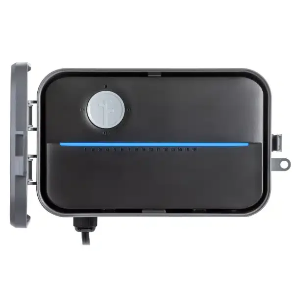 El controlador Rachio es un sistema de riego inteligente que utiliza datos meteorológicos en tiempo real para optimizar el riego.