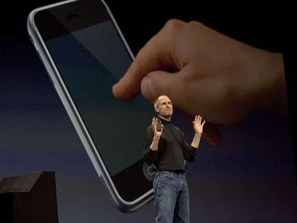 On January 9, 2007, Steve Jobs unveiled the iPhone at Macworld in San Francisco, famously combining 