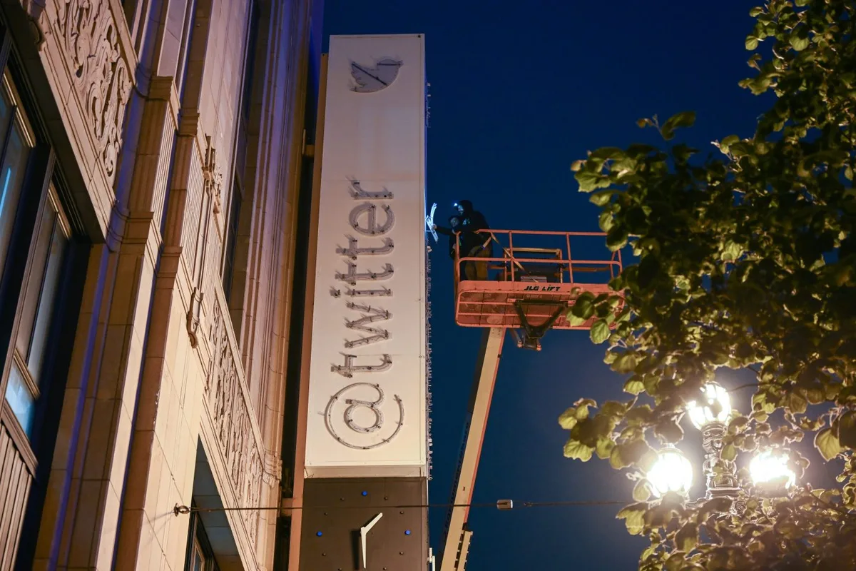 The headquarters of X (formerly Twitter) in San Francisco, a company that invests heavily in advance
