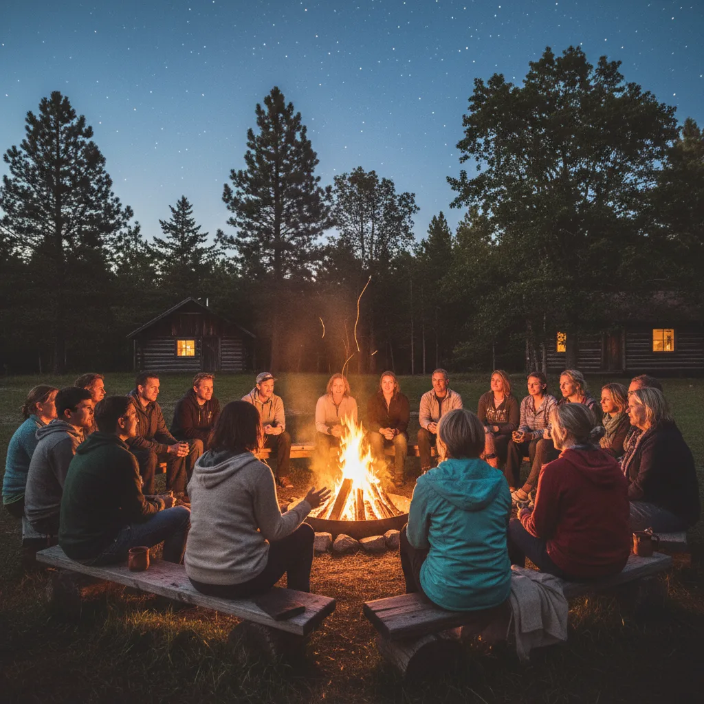 At Camp Grounded, a unique digital detox retreat for adults, participants swap screens for activitie