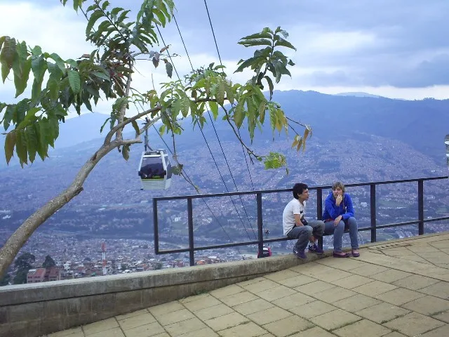 Medellín's Metrocable system dramatically transformed the city by connecting hillside informal settl
