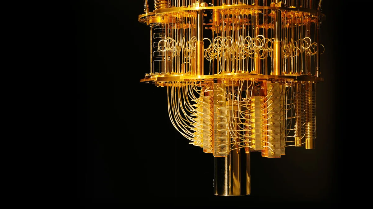 Quantum computers, often featuring intricate 'chandelier-like' dilution refrigerators, harness quant
