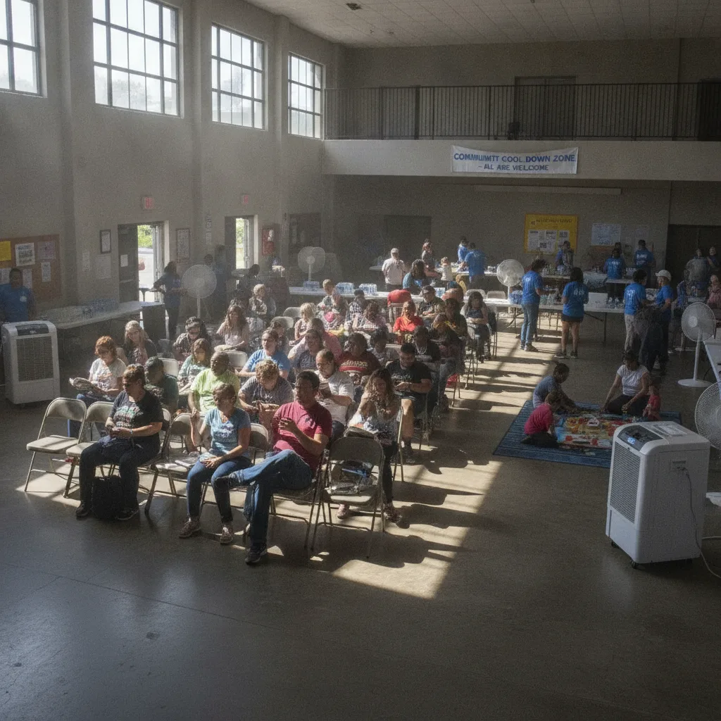 During extended power outages, especially in hot weather, community cooling centers provide a vital 