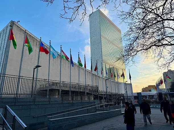 The iconic United Nations Headquarters in New York City, a symbol of global cooperation and multilat