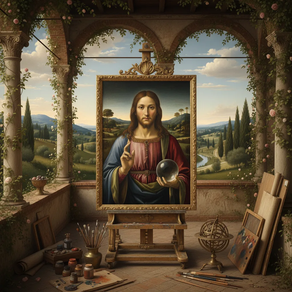 Leonardo da Vinci's Salvator Mundi, a masterpiece of Renaissance art.